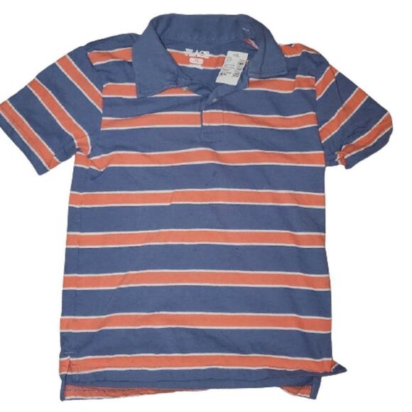 The Children's Place Boys' Short Sleeve Striped Polo T-Shirt Size Medium - Picture 1 of 4